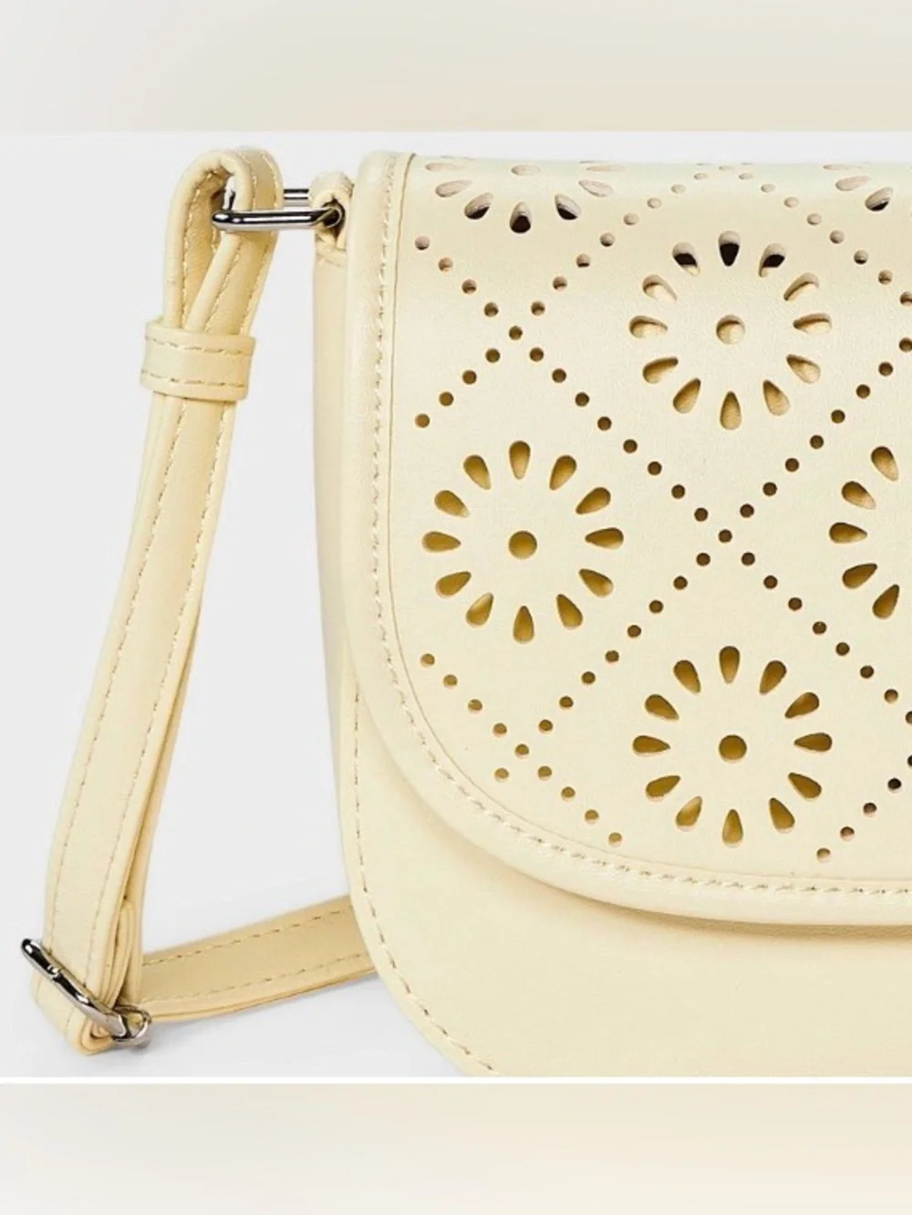 Girls' Saddle Crossbody Bag - Cat & Jack Yellow New with Tag